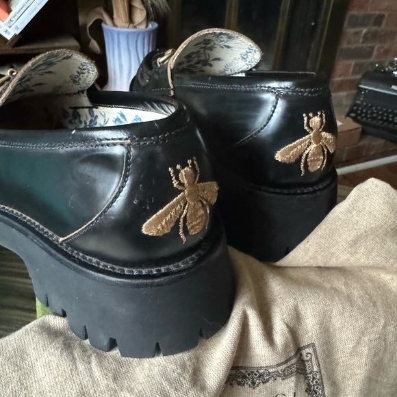 Gucci chunky platform bee loaders EU size 40 - Picture 2 of 11